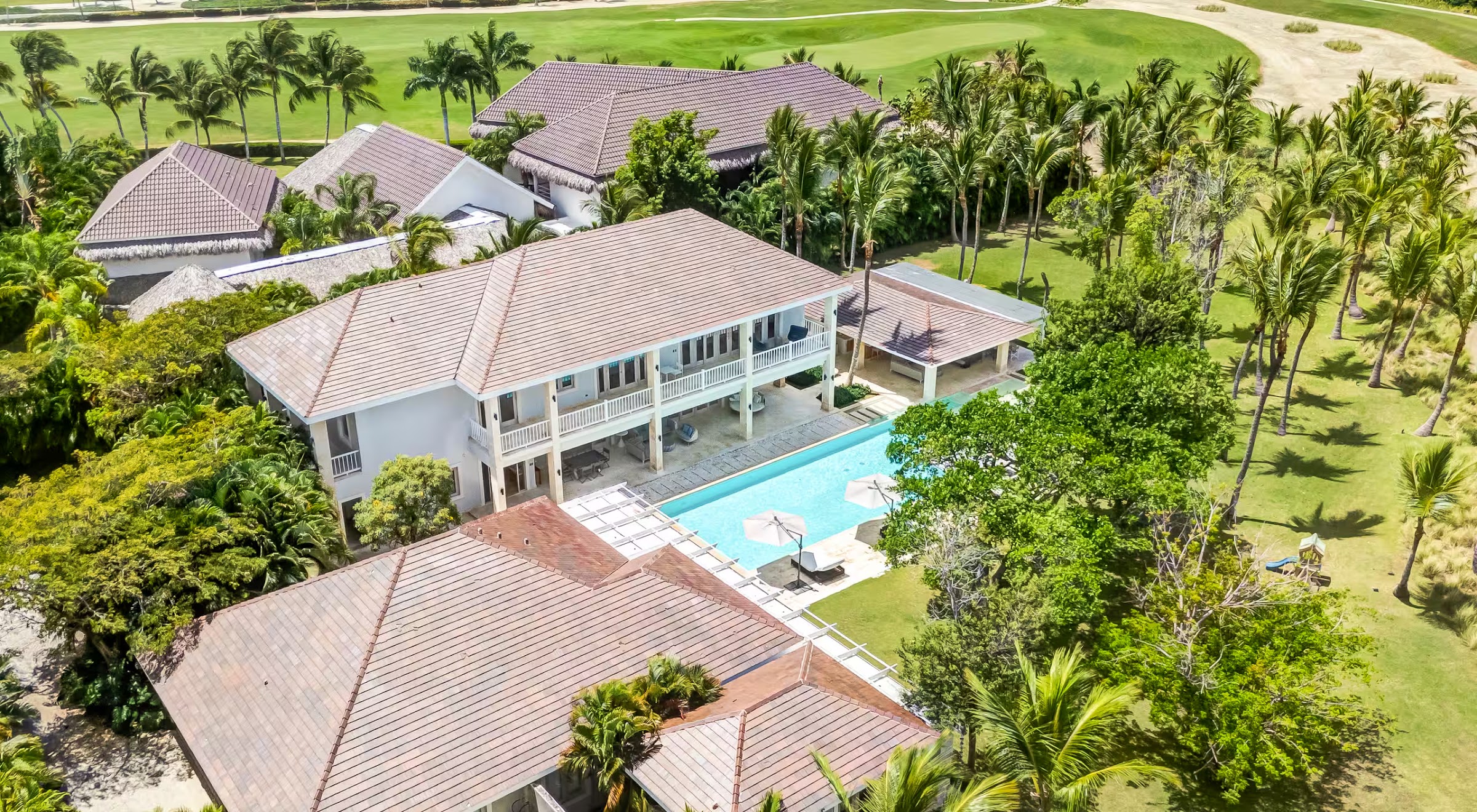 Villa Mandala seen from above